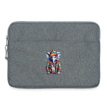 Cool Elephant - Laptop bag 15" - heather grey - Front