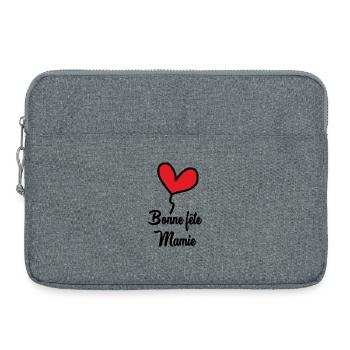 BONNE FÊTE MAMIE - Sacoche pour ordinateur portable 15 pouces - gris chiné - Devant