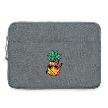 Pineapple - Laptop bag 15" - heather grey - Front