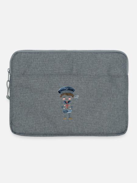 Seglerin Comic Look - Laptoptasche 15" - Grau meliert