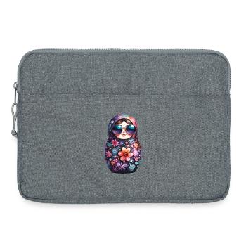 Cadeau de lunettes de soleil Matryoshka Cool - Sacoche pour ordinateur portable 15 pouces - gris chiné - Devant
