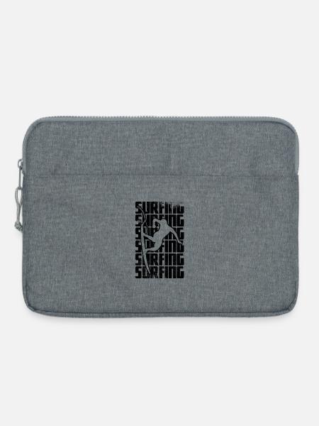 Surfing - Laptoptasche 15" - Grau meliert