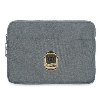 Retro Label Shirt 2nd / Black Cat - Laptop bag 15" - heather grey - Front