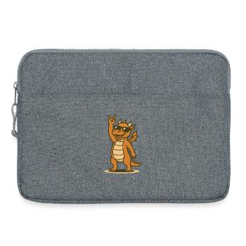 Dragon Rocker Baby - Laptop bag 15" - heather grey - Front