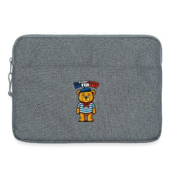 The French Are Built Different - Humour Noir - Sacoche pour ordinateur portable 15 pouces - gris chiné - Devant