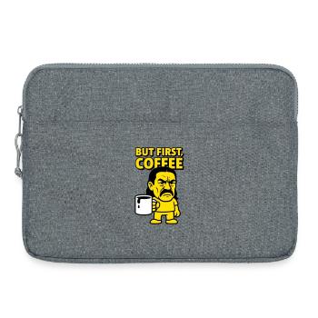 Coffee Man - Laptoptasche 15" - Grau meliert - Vorne