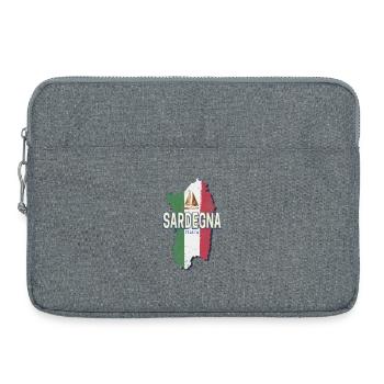 Sardinien Italien Retro Region Vintage Souvenir - Laptoptasche 15" - Grau meliert - Vorne