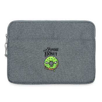 Zombie donut - Sacoche pour ordinateur portable 15 pouces - gris chiné - Devant