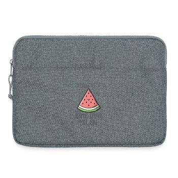 You are a melon – unique humor - Laptop bag 15" - heather grey - Front