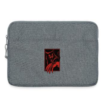 Crimson Fang Cat Assault - Laptoptasche 15" - Grau meliert - Vorne