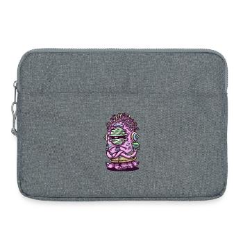 Space Pink Alien Creature - Laptop bag 15" - heather grey - Front