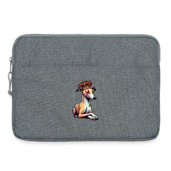Whippet Greyhound Whippets Propriétaire de lévrier - Sacoche pour ordinateur portable 15 pouces - gris chiné - Devant