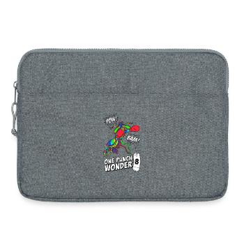 One Punch Wonder 8th Birthday Mantis Shrimp - Laptop bag 15" - heather grey - Front