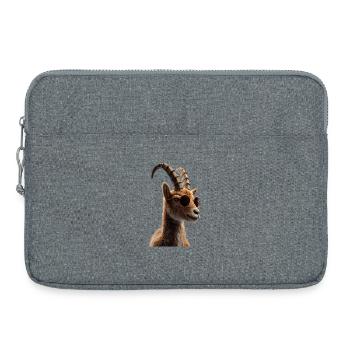 Steinbock Ziege Alpensteinbock Capricorn Ziegen - Laptoptasche 15" - Grau meliert - Vorne