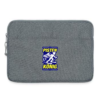 Pistes de ski de König - Sacoche pour ordinateur portable 15 pouces - gris chiné - Devant