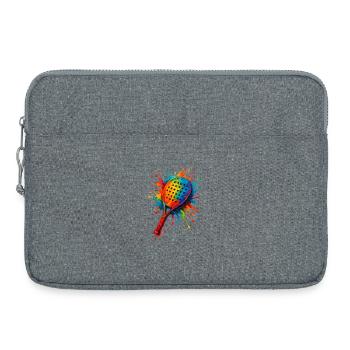Padel-Racket – Padeliste - Laptoptasche 15" - Grau meliert - Vorne