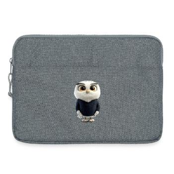 Hibou Chouette Chouette Chouette Chouette chouette Chouette chouette mignonne chouette - Sacoche pour ordinateur portable 15 pouces - gris chiné - Devant