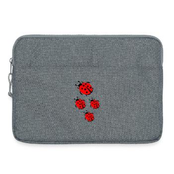 ladybug marienkaefer - Laptoptasche 15" - Grau meliert - Vorne