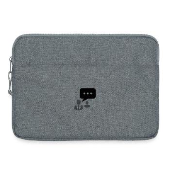 Communication communautaire - Sacoche pour ordinateur portable 15 pouces - gris chiné - Devant