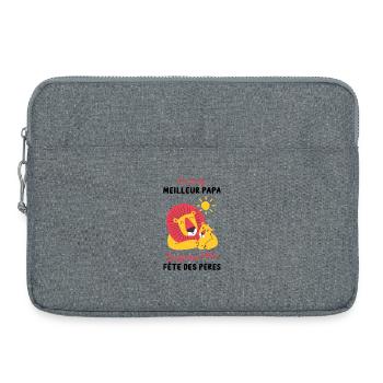Body bébé meilleur papa première fête des pères - Sacoche pour ordinateur portable 15 pouces - gris chiné - Devant