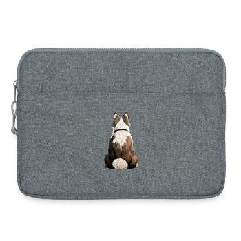 Husky sibérien - Sacoche pour ordinateur portable 15 pouces - gris chiné - Devant