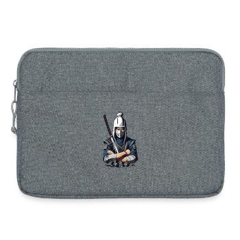 Samurai Warrior - Laptop bag 15" - heather grey - Front