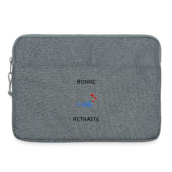 RETIREMENT. HAPPY RETIREMENT. HAPPY RETIREMENT - Laptop bag 15" - heather grey - Front