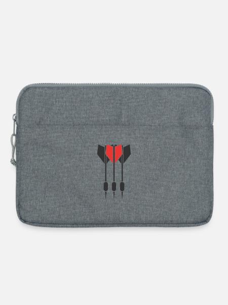 Dartpfeile - Laptoptasche 15" - Grau meliert