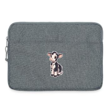 Kuh - Laptoptasche 15" - Grau meliert - Vorne