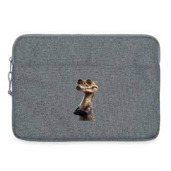 Kaiman Krokodil Alligator Reptilien Kroko Kaimane - Laptoptasche 15" - Grau meliert - Vorne