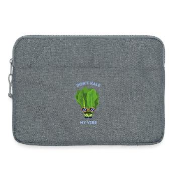 Don’t Kale My Vibe Funny Veggie Pun - Laptop bag 15" - heather grey - Front