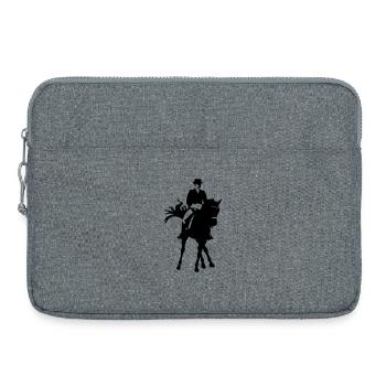 equestrian sports - Laptop bag 15" - heather grey - Front