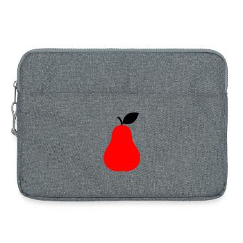 Fruit de la poire - Sacoche pour ordinateur portable 15 pouces - gris chiné - Devant