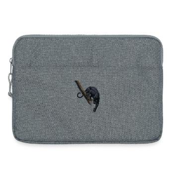Night panther on the branch - Laptop bag 15" - heather grey - Front