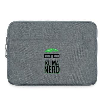 Klima Nerd Funny Plant Lover Green Nature Graphic - Laptoptasche 15" - Grau meliert - Vorne