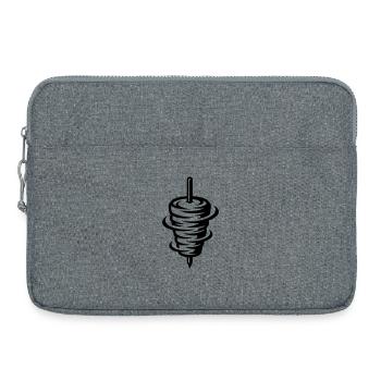 Brochette de doner kebab - Sacoche pour ordinateur portable 15 pouces - gris chiné - Devant
