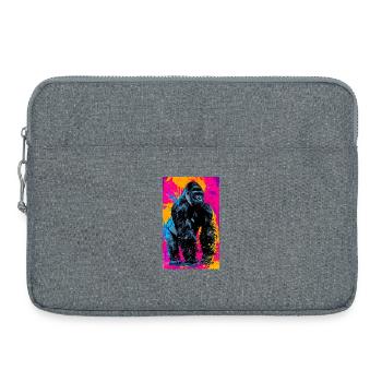 gorille - Sacoche pour ordinateur portable 15 pouces - gris chiné - Devant
