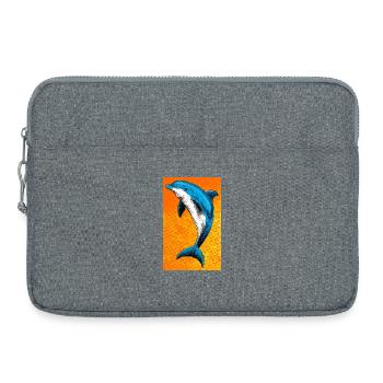 Delfin - Laptoptasche 15" - Grau meliert - Vorne
