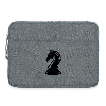 Schachpferd - Laptoptasche 15" - Grau meliert - Vorne