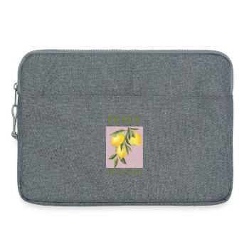 Italy Tuscany Holidays Beach Lemons Tuscany - Laptop bag 15" - heather grey - Front