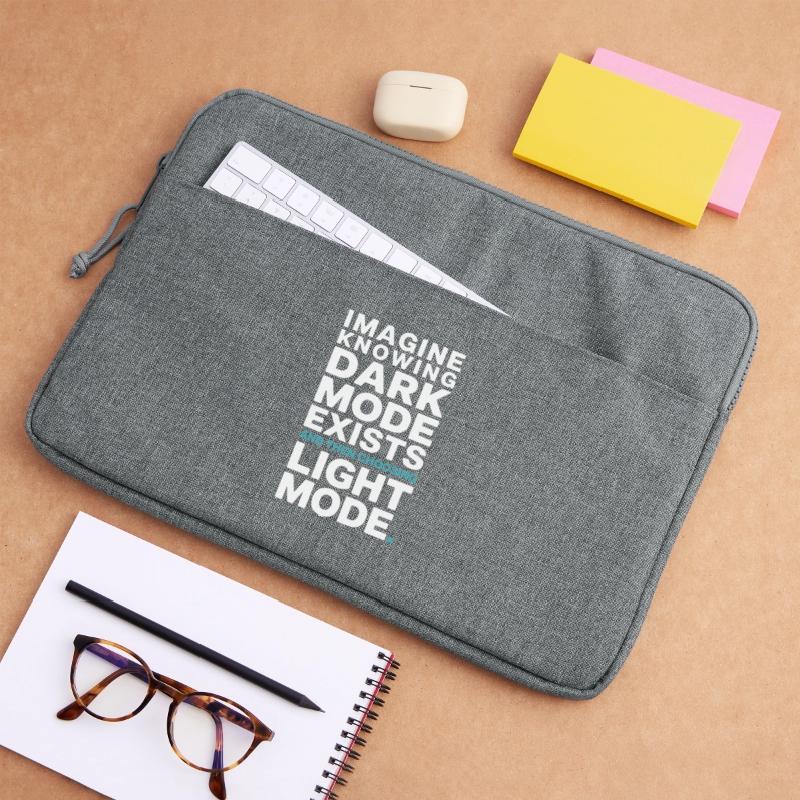 Le mode sombre existe Programmeur IT Nerd Coder Office Sacoche pour ordinateur portable 15 pouces
