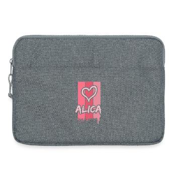 Alica comme idée de cadeau - Sacoche pour ordinateur portable 15 pouces - gris chiné - Devant