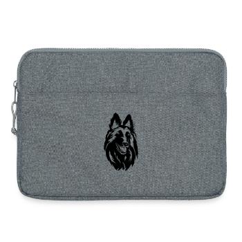 Tervueren head - Laptop bag 15" - heather grey - Front