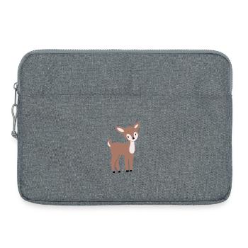 Sweet fawn Bambi - Laptop bag 15" - heather grey - Front