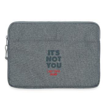 Ich hasse Menschen - Laptoptasche 15" - Grau meliert - Vorne