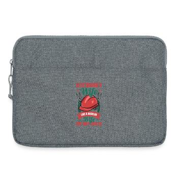 Électricien - Sacoche pour ordinateur portable 15 pouces - gris chiné - Devant