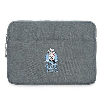 Lass es Schneien - Laptoptasche 15" - Grau meliert - Vorne
