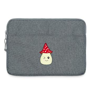 Champignon, champignon dans les bois cadeau - Sacoche pour ordinateur portable 15 pouces - gris chiné - Devant