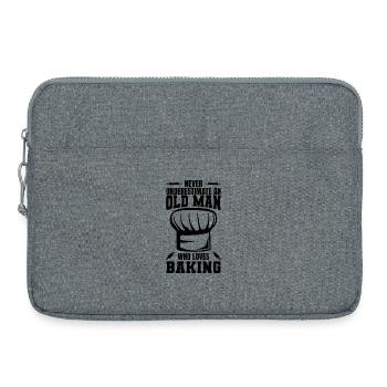 Baker Grandpa - Laptop bag 15" - heather grey - Front