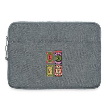 Streicholzschachteln_Collection Print - Laptop bag 15" - heather grey - Front